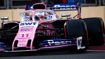 Checo Pérez en la clasificación del Gran Premio de Azerbaiyán
