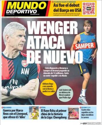 Portadas de la prensa deportiva