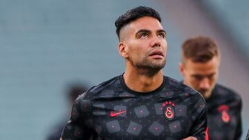 Radamel Falcao Garc&iacute;a en un entrenamiento del Galatasaray