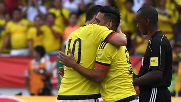 Falcao y James, l&iacute;deres de la Selecci&oacute;n Colombia