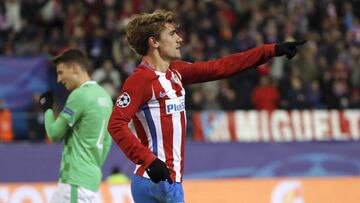 Griezmann, durante el partido.