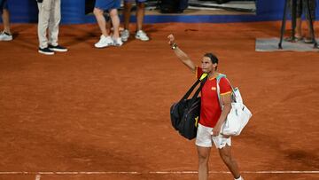 Rafa Nadal se despide de los Juegos Olímpicos tras caer en el dobles con Carlos Alcaraz frente a Rajeev Ram y Austin Krajicek.