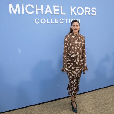 La actriz y modelo estadounidense estuvo presente durante el Desfile de Michael Kors.