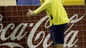 Gabriel en un entrenamiento