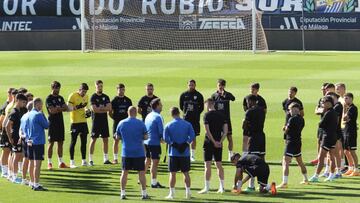 El M&aacute;laga se conjura para lo que le espera.