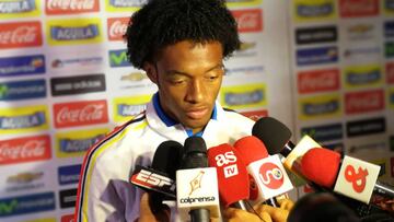 Juan Guillermo Cuadrado, jugador de la Selecci&oacute;n Colombia que enfrentar&aacute; a Ecuador en Quito.