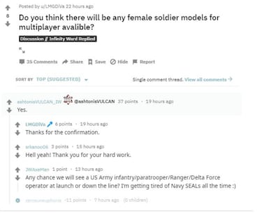 Call of Duty: Modern Warfare contará con personajes femeninos en su multijugador