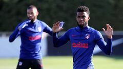 Lemar, en el entrenamiento del Atl&eacute;tico.