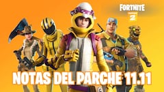Fortnite - notas del parche 11.11: cambios y novedades