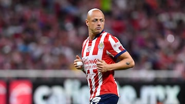 Javier Chicharito Hernandez of Guadalajara during the 16th round match between Guadalajara and Puebla as part of the Liga BBVA MX, Torneo Clausura 2025 at Akron Stadium, on April 15, 2025 in Guadalajara, Jalisco, Mexico.
