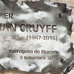 Cruyff ya tiene su calle en Vallfogona de Riucorb