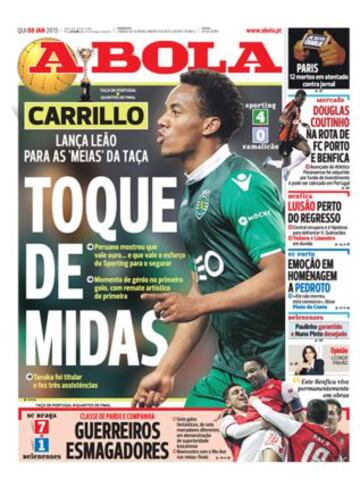 Portadas de la prensa deportiva