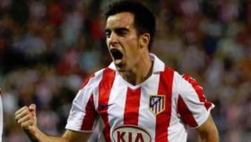 Jurado celebrando ayer su gol.