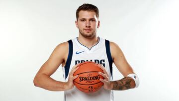 DALLAS, TEXAS - SEPTEMBER 30: Luka Doncic #77 of the Dallas Mavericks poses for a portrait during the Dallas Mavericks Media Day at American Airlines Center on September 30, 2019 in Dallas, Texas. NOTE TO USER: User expressly acknowledges and agrees that, by downloading and/or using this photograph, user is consenting to the terms and conditions of the Getty Images License Agreement. Tom Pennington/Getty Images/AFP
== FOR NEWSPAPERS, INTERNET, TELCOS & TELEVISION USE ONLY ==