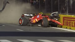 Sainz left bewildered by Baku crash as stewards declare no penalty