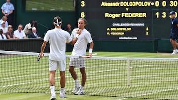 Estreno sencillo de Federer, que se quedó sin rival en el 2? set