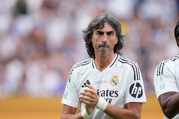 Jose Emilio Amavisca durante el partido ben谷fico de leyendas XII Coraz車n Classic Match Real Madrid-Borussia Dortmund.