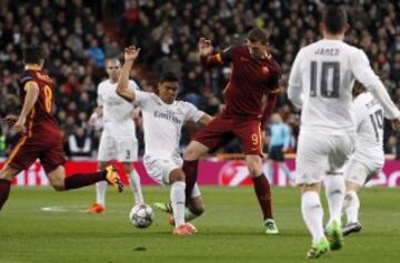 Casemiro y Dzeko.