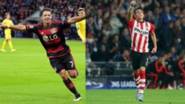 Héctor Moreno y Javier Hernández marcaron en las victorias de sus equipos en la primer jornada de la Champions League 15-16.