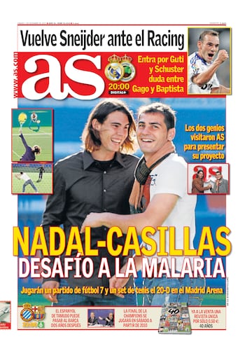 Rafa Nadal a través de las portadas de As