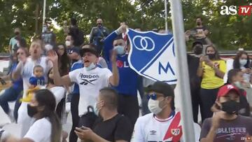 Hinchas de Millonarios animan presentación de Falcao