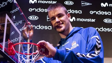 Dino Radoncic, cedido por el Real Madrid en el Burgos de la ACB y amigo de Luka Doncic.