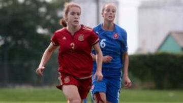 Bea Beltrán, autora del 1-3 ante Eslovaquia.