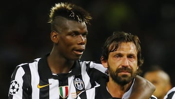 Football - FC Barcelona v Juventus - UEFA Champions League Final - Olympiastadion, Berlin, Germany - 6/6/15
Juventus' Paul Pogba and Andrea Pirlo look dejected at the end of the match
Reuters / Darren Staples