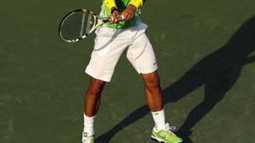 <b>A PASO DE CARGA. </b>Nadal sometió a Feliciano y hoy juega octavos.