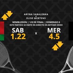 Aryna Sabalenka vs. Elise Mertens: horario, dónde ver, estadísticas y pronósticos