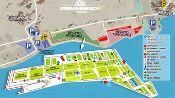 Plano del recinto de campada de DreamBeach Villaricos