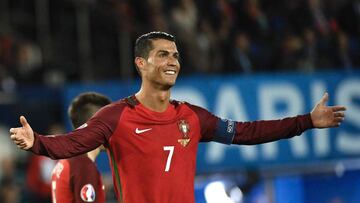 Cristiano, durante el partido ante Austria.