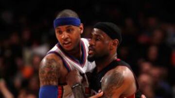 'Melo' Anthony y LeBron.