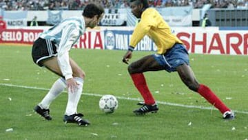 Se cumplen 30 años de Argentina 0-5 Colombia en el estadio Monumental.
