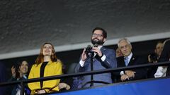 Nombraron a Boric, Bachelet y Piñera en la ceremonia de Santiago 2023 y así reaccionó la gente