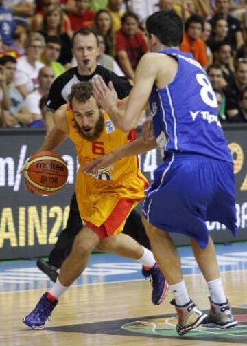 Sergio Rodríguez ante Satoransky.