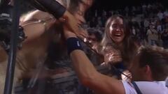 Jarry acaba de llegar a la final de Roma y su esposa Laura alegra a Chile con su festejo