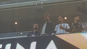 Jürgen Klopp estuvo en el palco del Argentina vs Chile