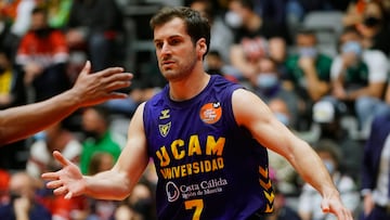 Tomás Bellas con el UCAM Murcia en la Copa del Rey 2022.