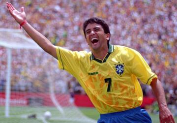 Bebeto fue pieza clave del Brasil que se convirtió en campeón en Estados Unidos 94 y subcampeón de Francia 98. En total, sumó seis goles en mundiales.