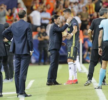 Cristiano Ronaldo devastated after being sent off