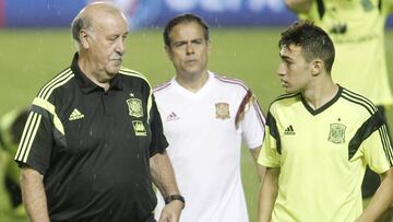 Del Bosque, con Munir.