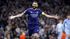 Benzema celebra el 4-3.