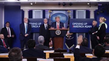 El presidente de Estados Unidos, Donald Trump, dio a conocer las fases que se deben seguir para volver a abrir al país a pesar de la pandemia por coronavirus.