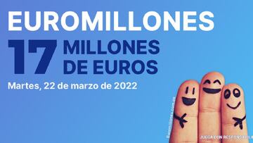 Euromillones: comprobar los resultados del sorteo de hoy, martes 22 de marzo