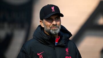 Klopp, en el entrenamiento previo al partido con el N¨¢poles.