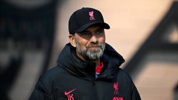 Klopp, en el entrenamiento previo al partido con el Nápoles.