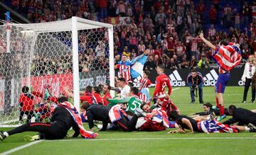 El Atlético de Madrid campeón de la Europa League por tercera vez. 