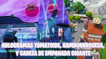 Fortnite Battle Royale - Desaf&iacute;o de la Semana 4 de la Temporada 9: fase 1 de 3 - Baila dentro de un holograma de Tomatoide