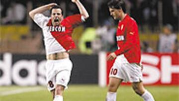 Cissé, Plasil, Giuly y Morientes fueron la columna v vertebral en el éxito táctico del Mónaco.